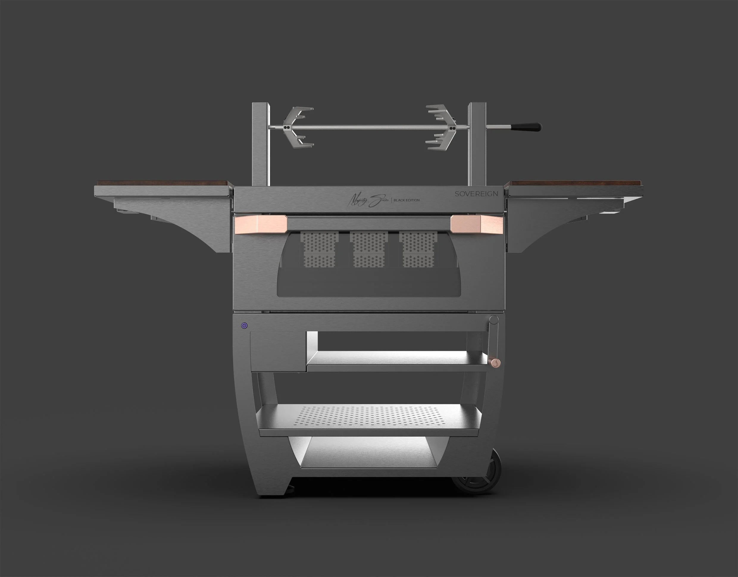 Front View - Rotisserie Open