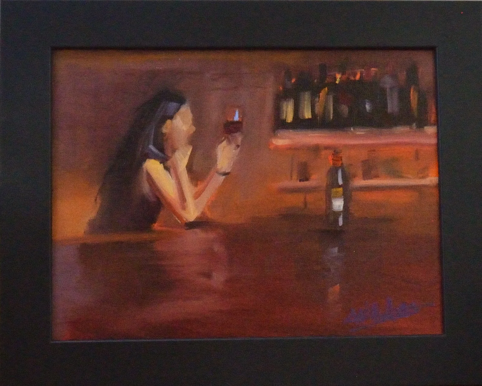 Reflection In Burgandy