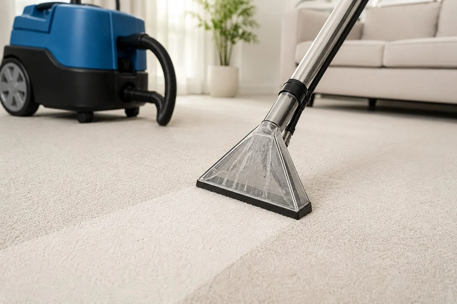 Professional carpet cleaning service in London removing stains, dirt and allergens from carpets.
