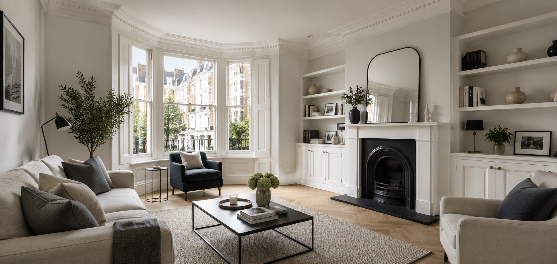 Modern Fulham home representing professional residential cleaning services in South West London.