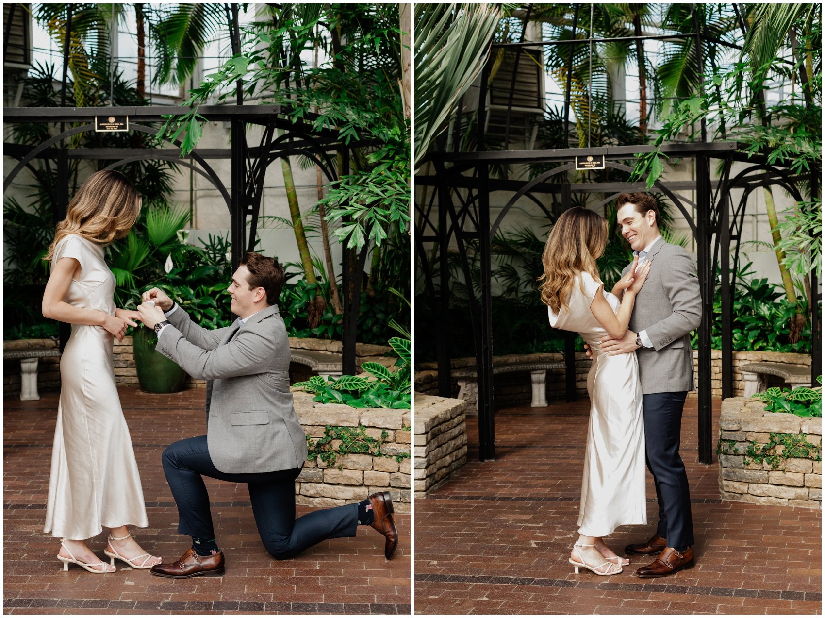 David & Madi Franklin Park Conservatory Columbus Ohio Surprise Proposal