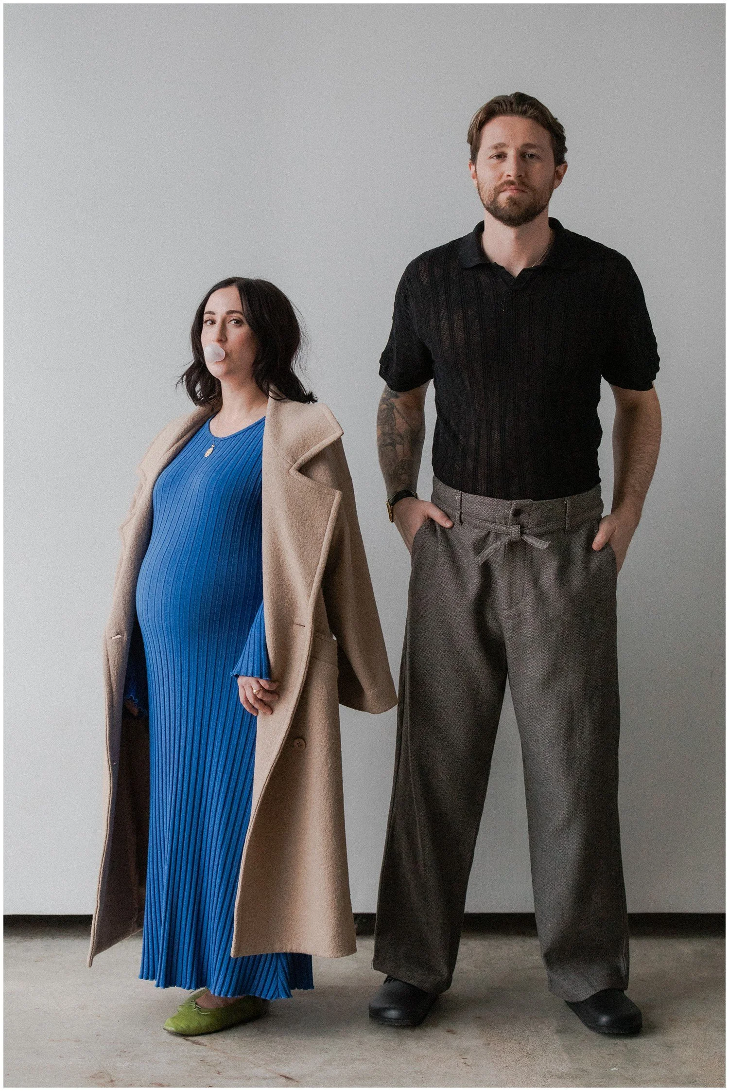 Samantha and Derek Stylish Maternity Session at Zurie Studio