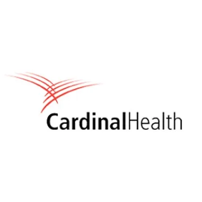 Cardinal Health logo with red stylized arcs and black text