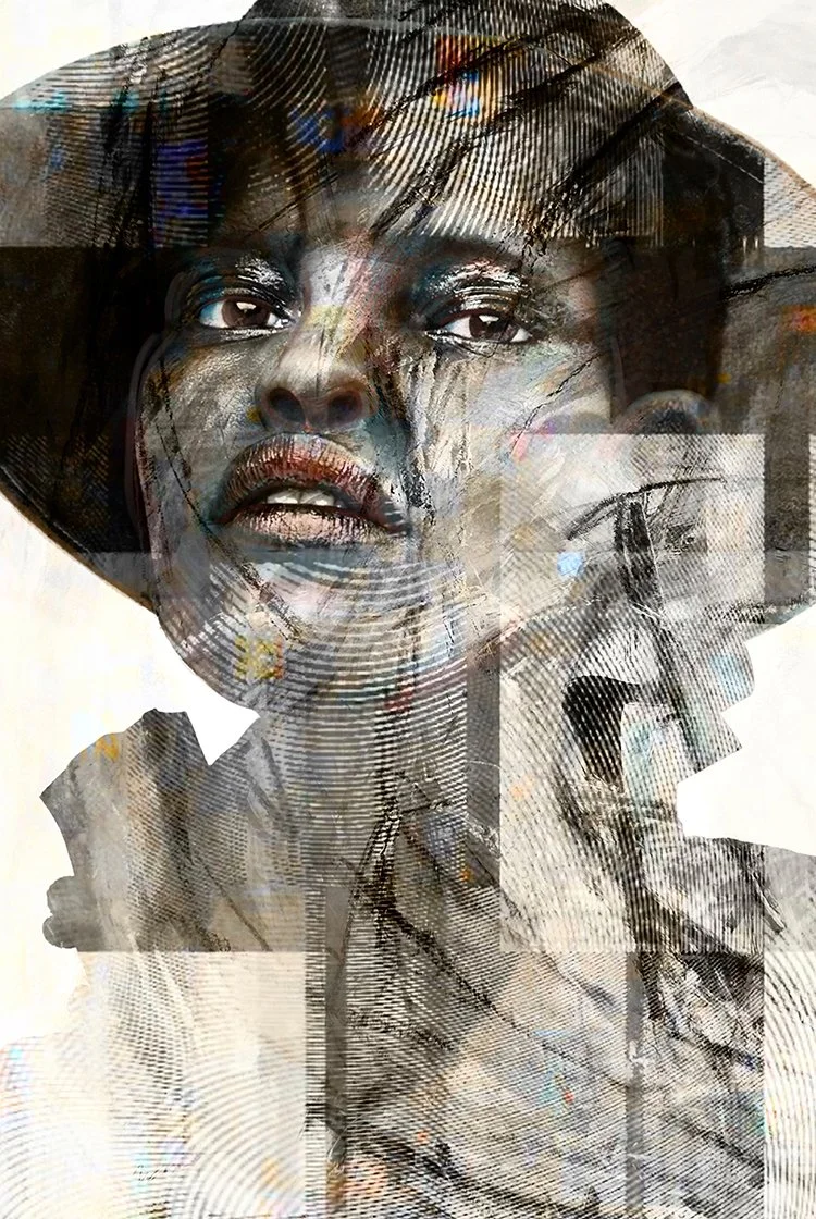 Delia - 44" x 38", 1 of 1, Chalk Pastels and Pigment Ink on Hahnemühle William Turner 100% Rag Paper