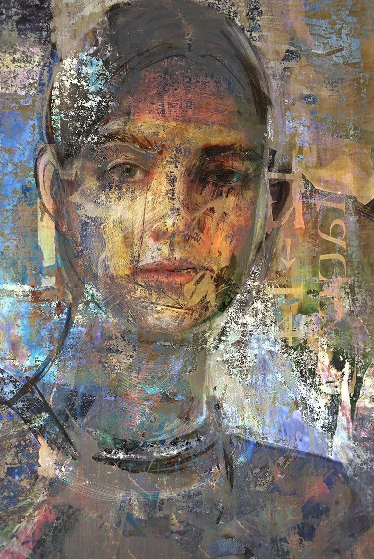 #HerToo - 18" x 28", 1 of 2
Chalk Pastels and Pigment Ink on Hahnemühle William Turner 100% Rag Paper
Pigment Ink on Crystalline Coated Polymer, Displayed in an LED Lightbox