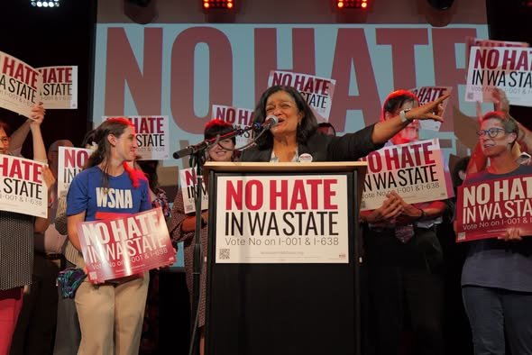 No Hate in WA State Campaign Kickoff Draws Crowd 400+ To defeat IL 26-001 and IL 26-638