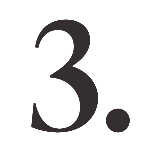 Geometric drawing of an outline square with sections divided by vertical, horizontal, and half circle lines.