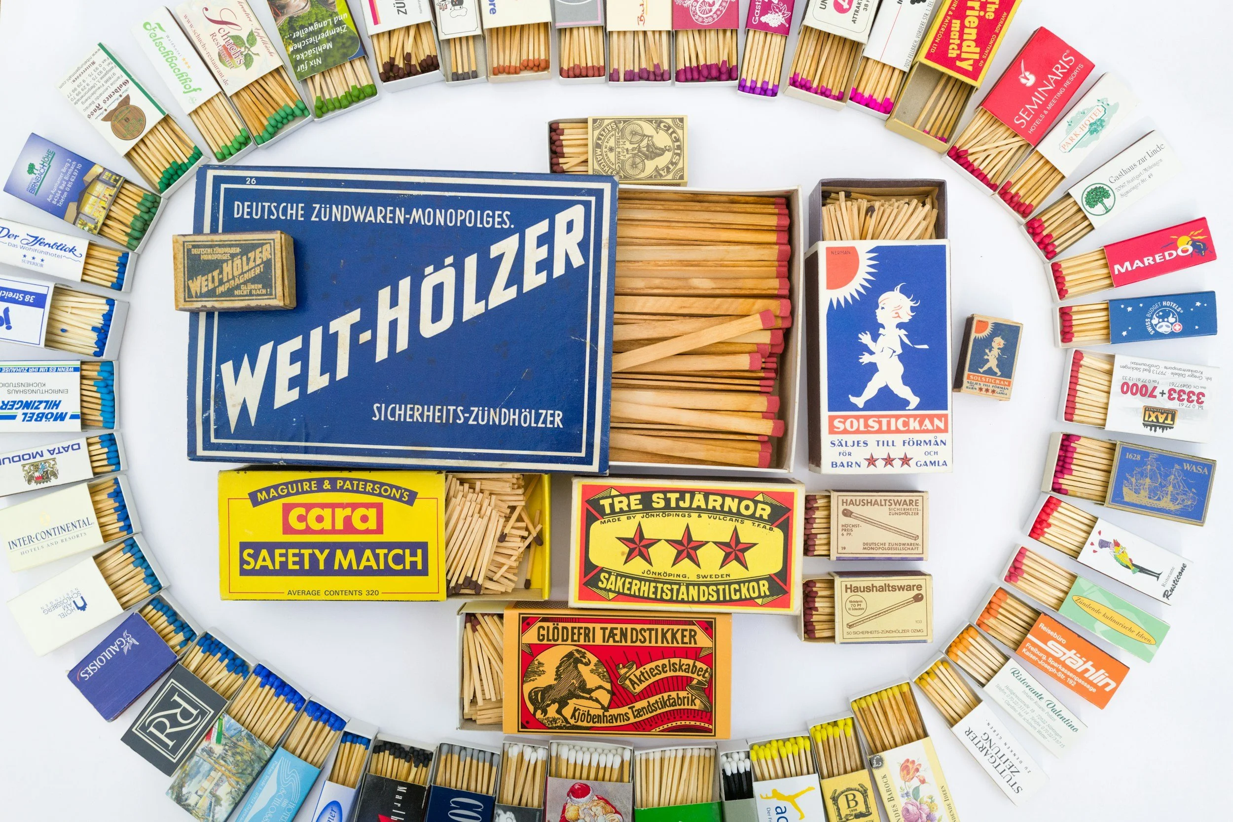 vintage matchboxes and dioramas are the inspiration for our gift boxes
