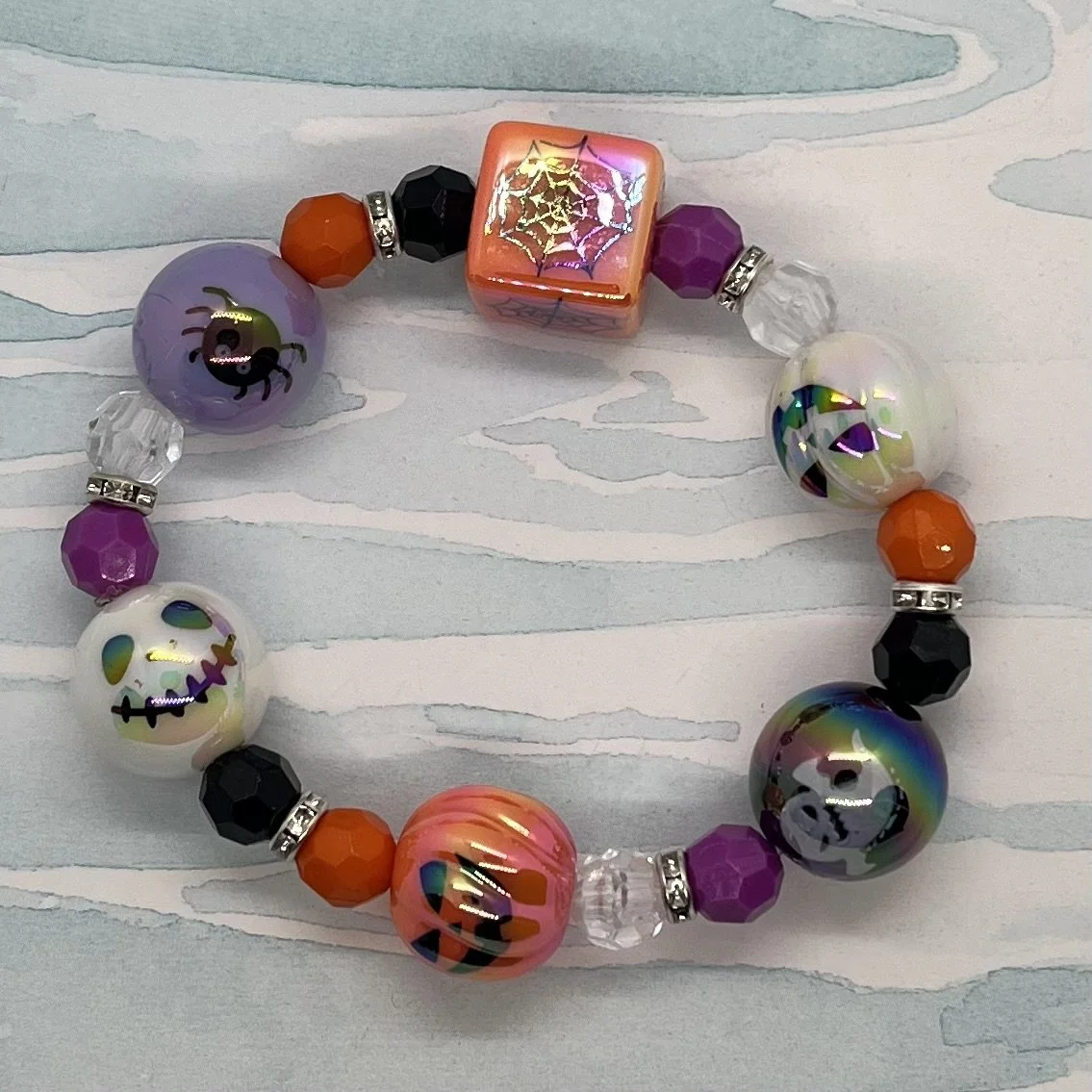 Chunky Funky Halloween Stretch Bracelets