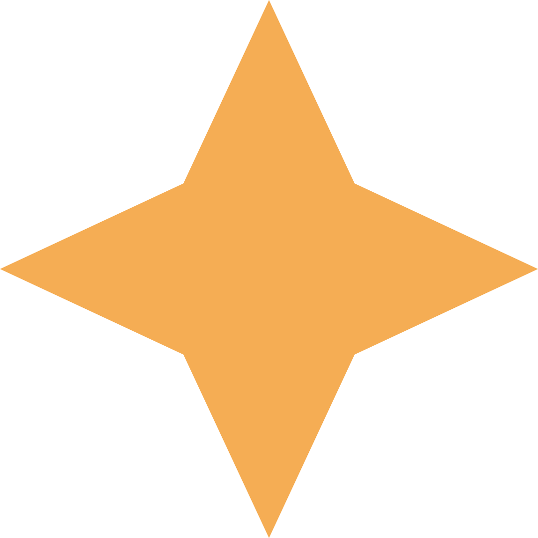Golden four-point star shape on a black background