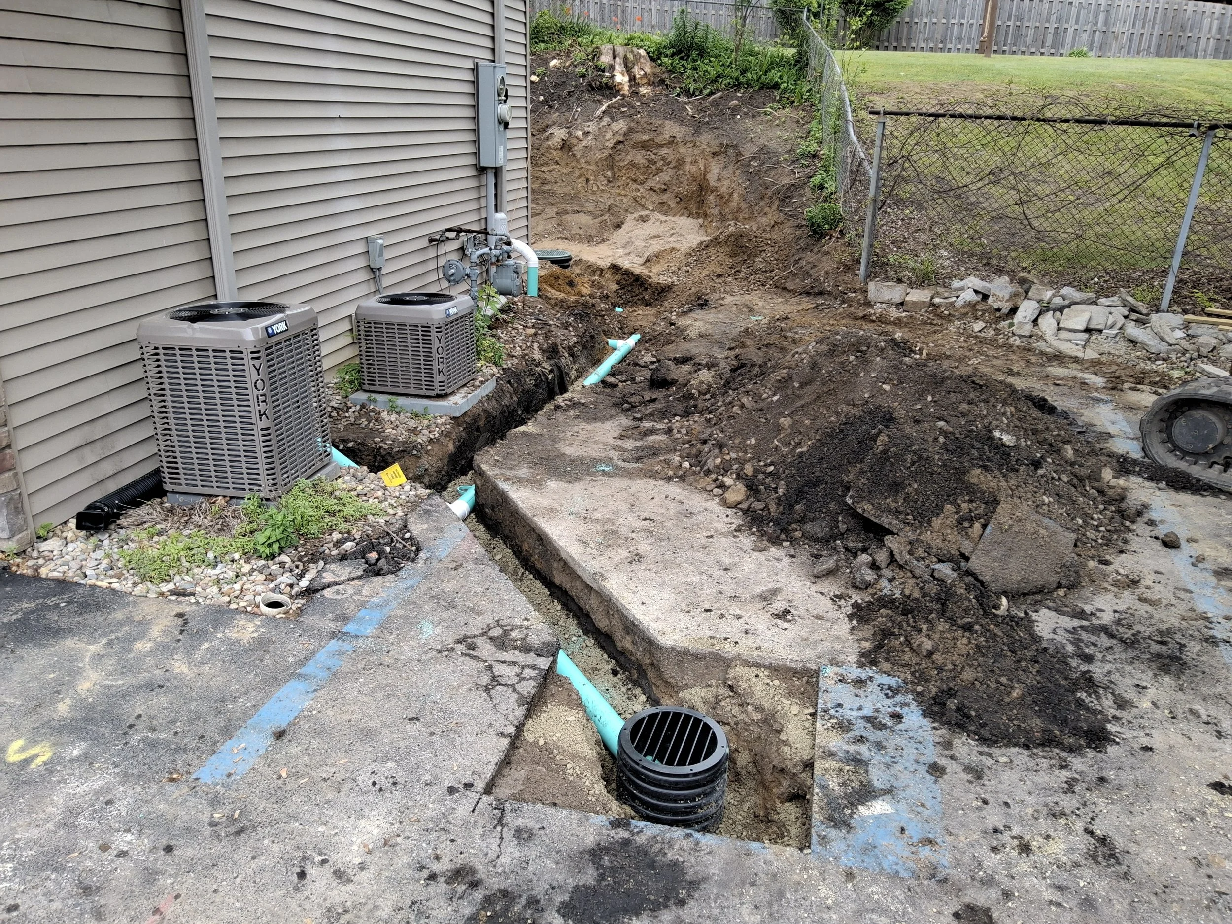 Commercial concrete flatwork for college/university.