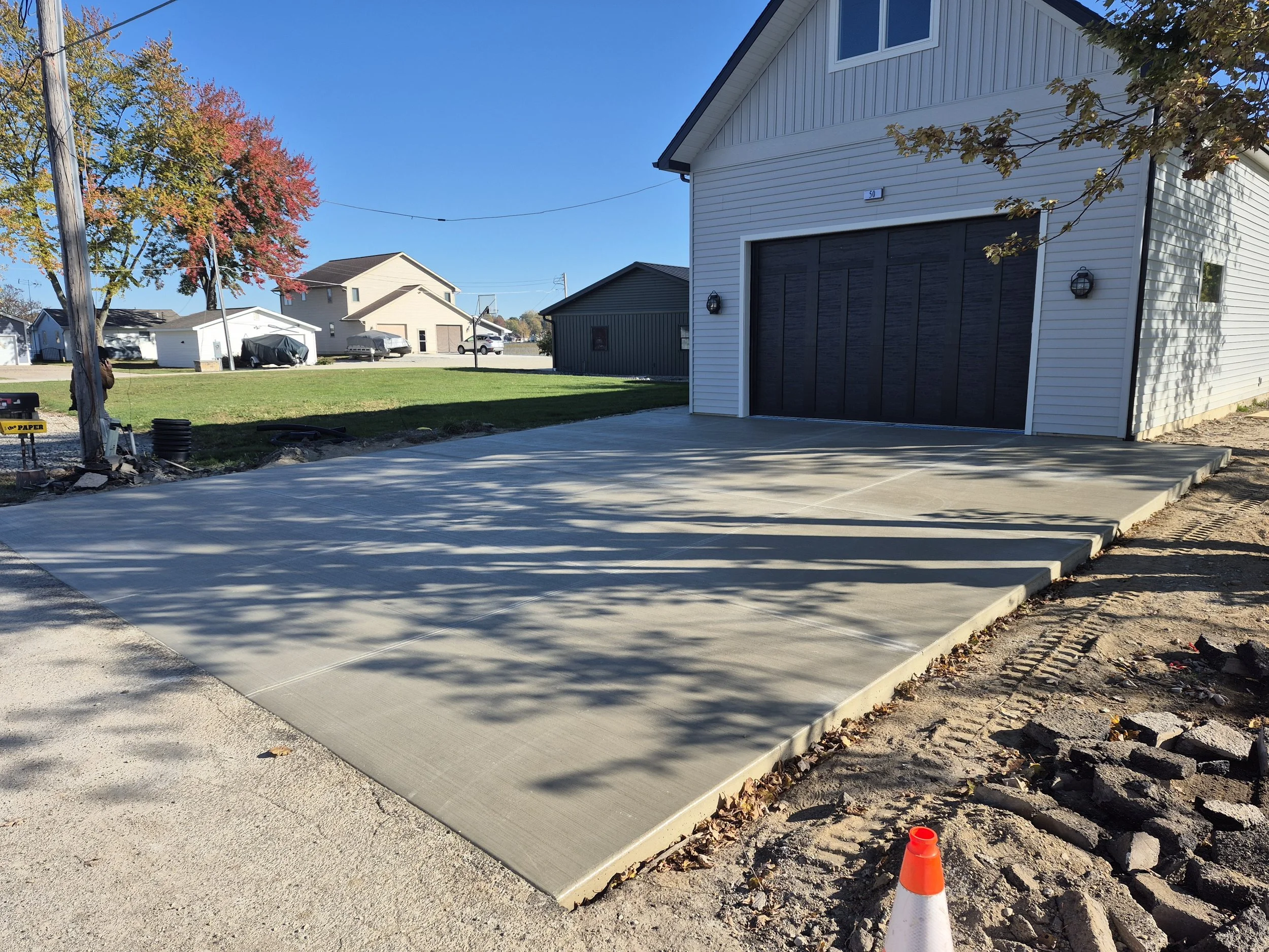 Professional concrete flatwork