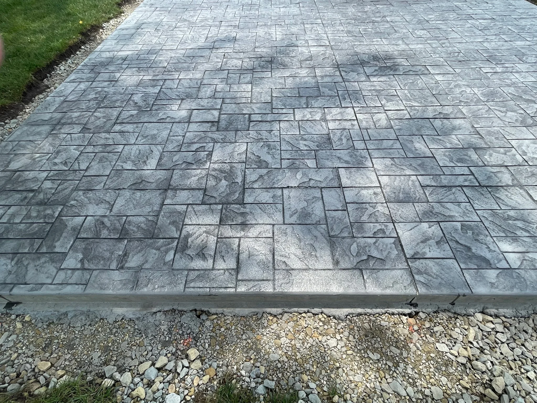 Quality stamped concrete.