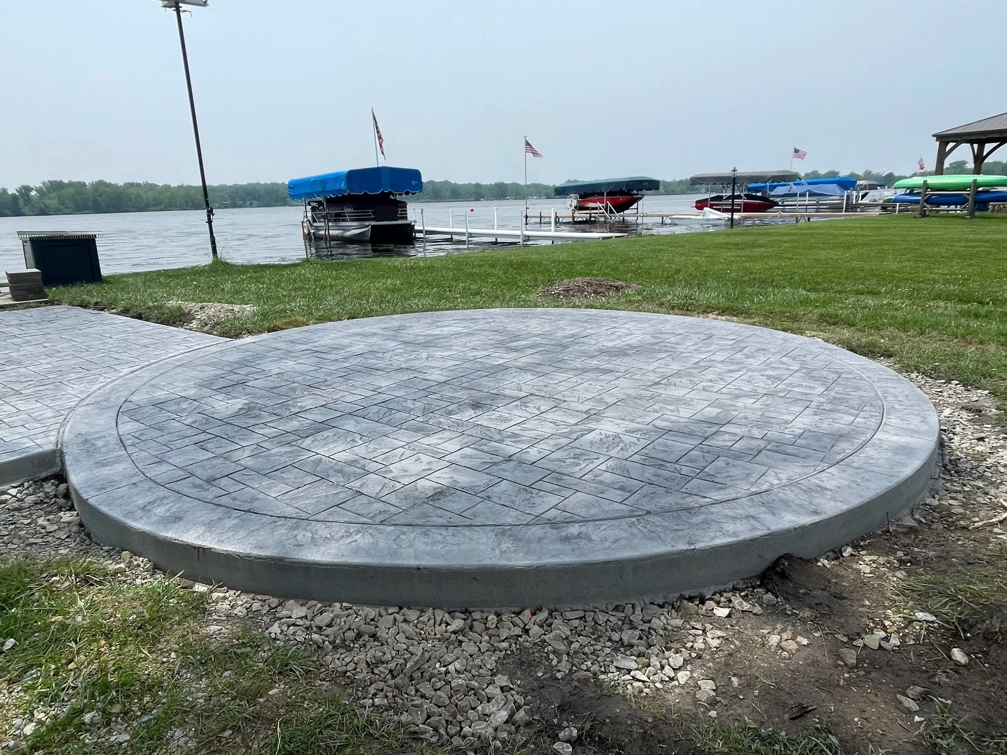 Barbee Lake Stamped Patio