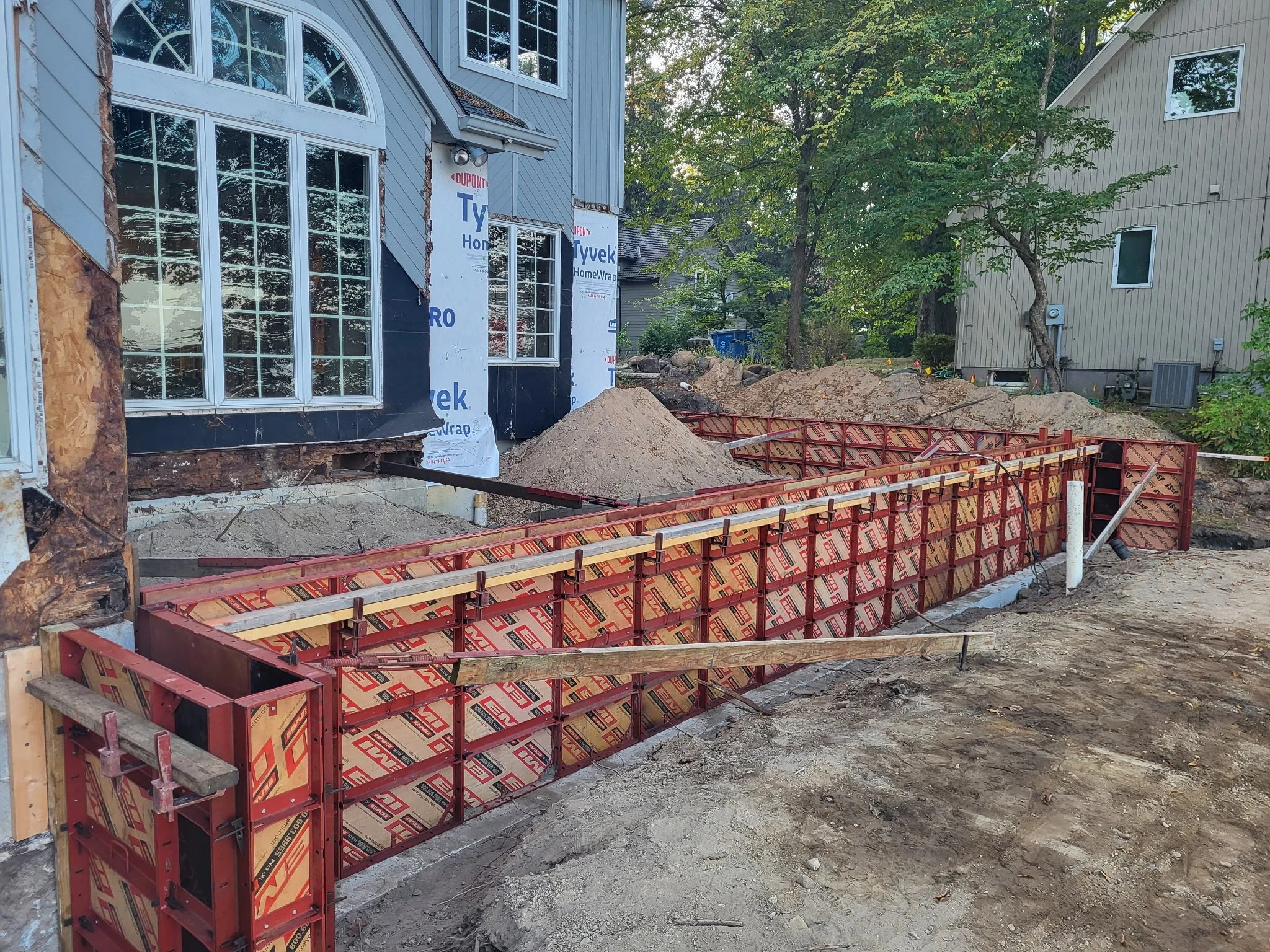 Culver, Indiana professionally constructed concrete foundation for a residential property. 