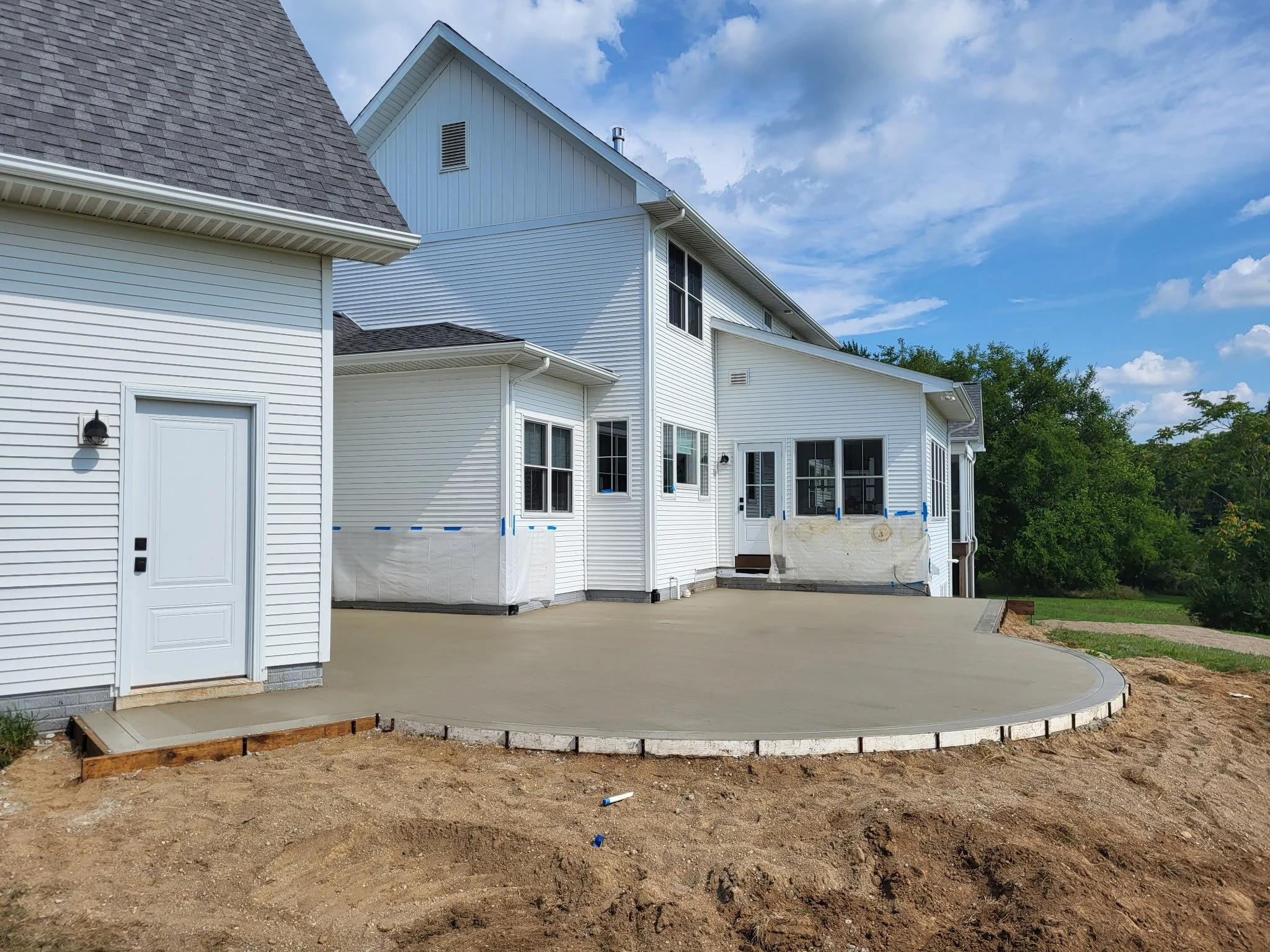 Quality patio concrete construction. 