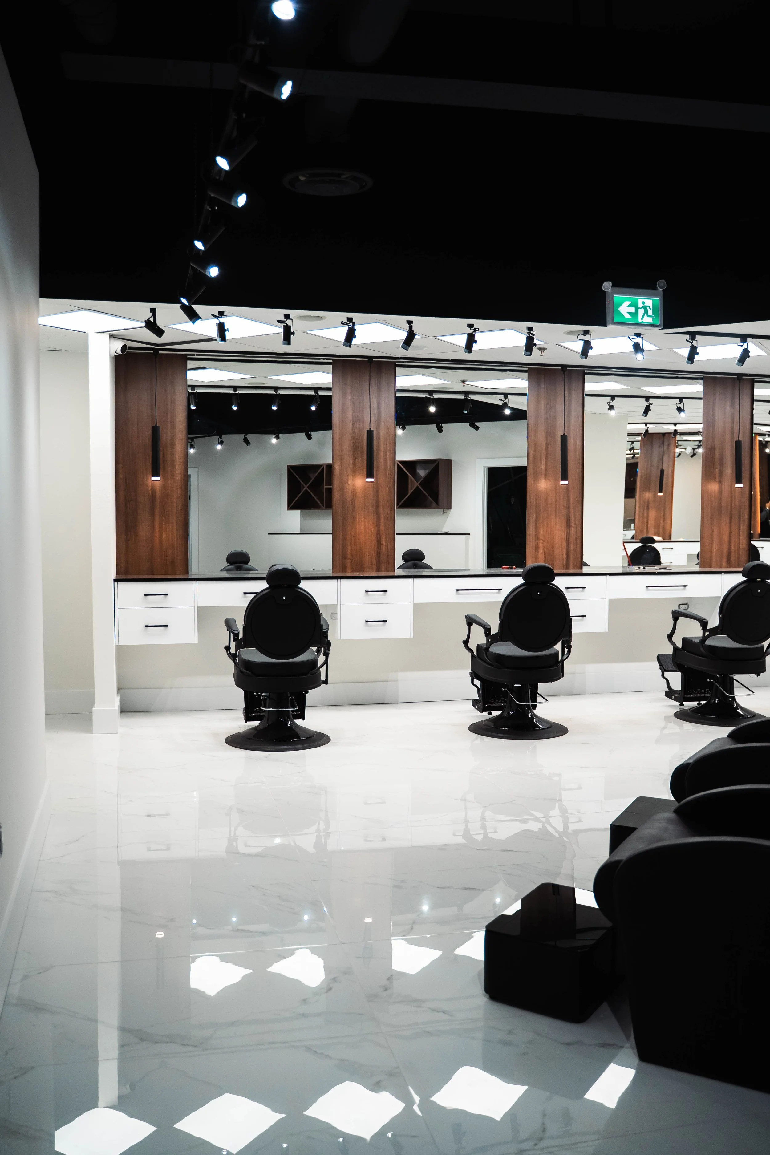 Opening day at barbershop