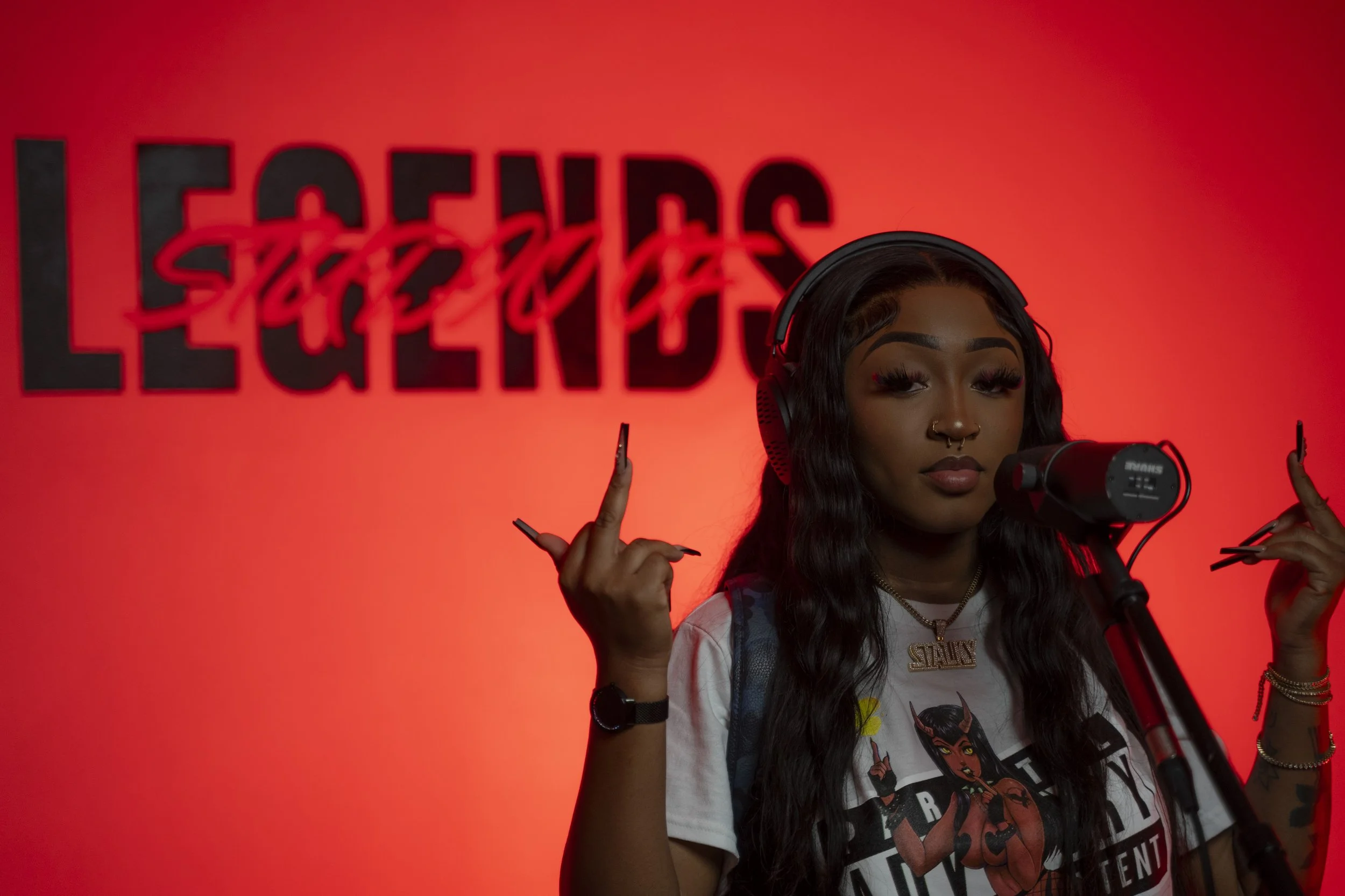 Dancehall star Stalk Ashley open mic