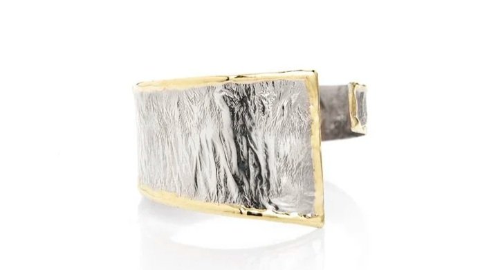 "It's a Wrap" Sterling Silver, 14k Gold