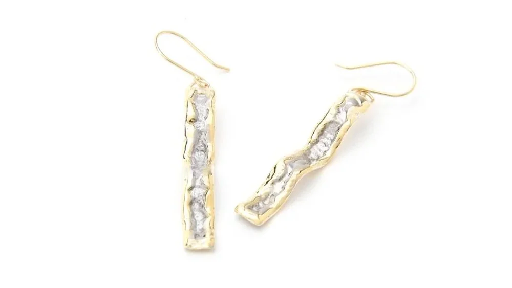 Skinny Girl Waves Sterling Silver, 14k Gold
