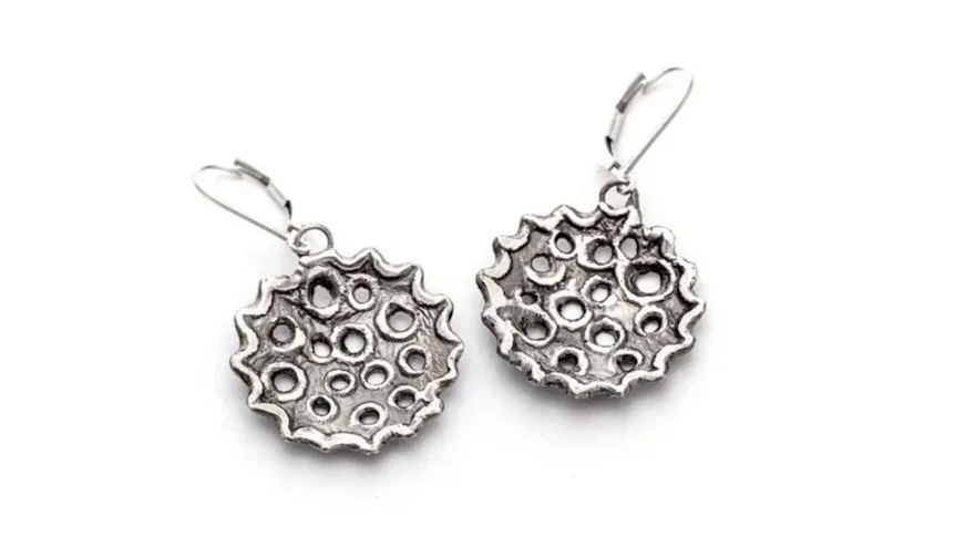 "Therapy" Circles Sterling Silver, Black Rhodium Finish
