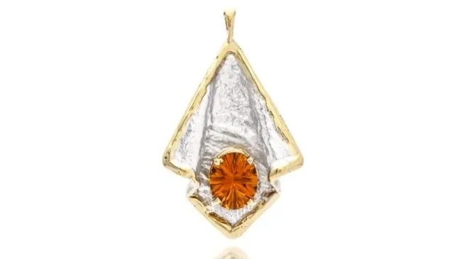 Hanky Panky Sterling Siver, 14k Gold, Citrine