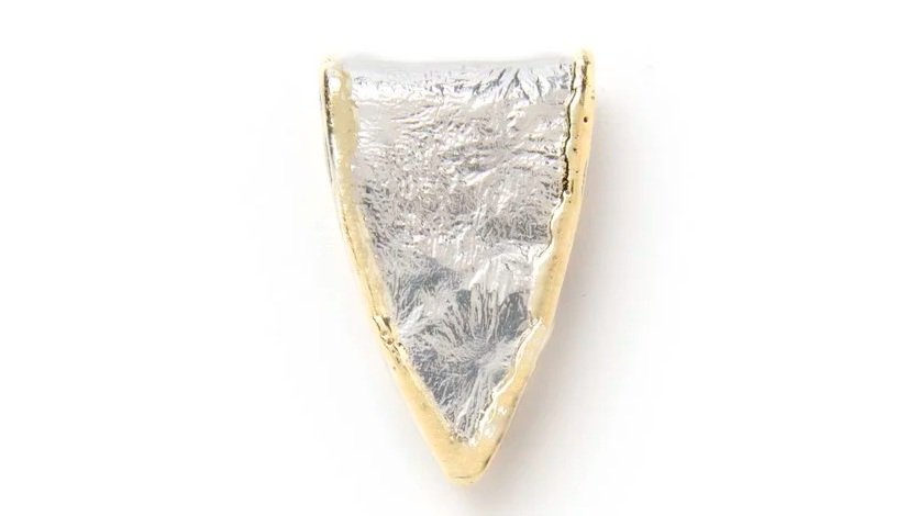 Tapered Loop Slide Sterling Siver, 14k Gold