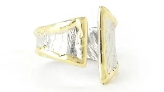 Wrap II Sterling Silver, 14k Gold