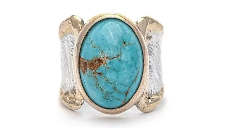 Turquoise Treasure Sterling Silver, 14k Gold, Turquoise