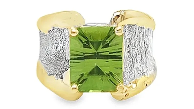 Amanda's 25th Anniversary Sterling Silver, 14k Gold, Peridot