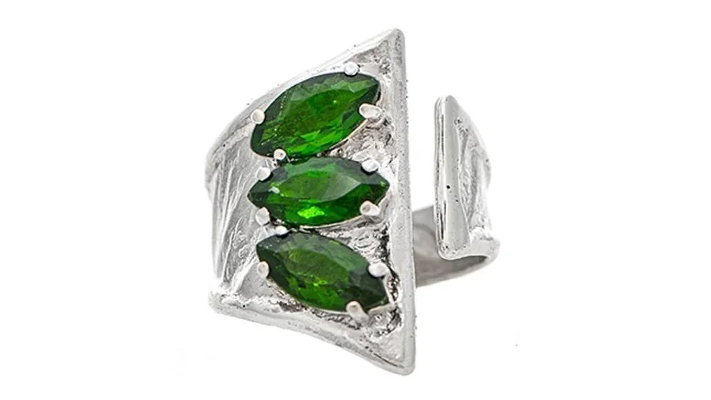 It Ain't Easy Being Green Sterling Silver, Chrome Diopside
