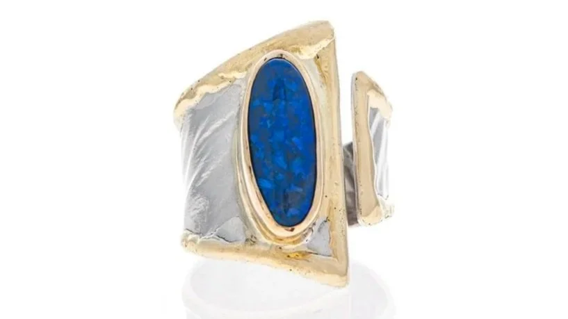 Opal Ocean Sterling Silver, 14k Gold, Australian Opal