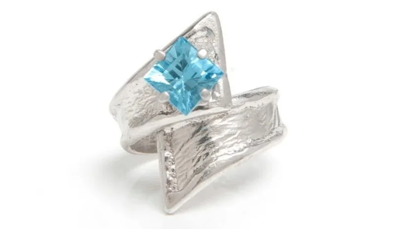 Smooth Sailin' Sterling Silver, Blue Topaz
