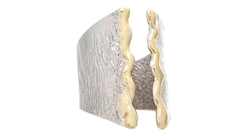 Great Divide Sterling Silver, 14k Gold
