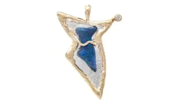 Dancing Opal Sterling Silver, 14k Gold, Australian Opal, Diamond