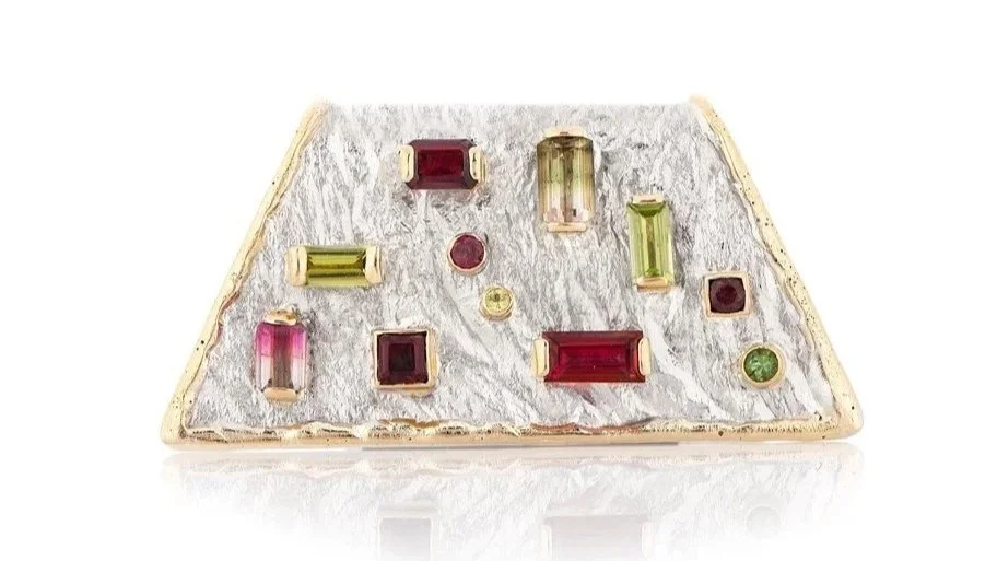 My Melon-choly Baby Sterling Silver, 14k Gold, Tourmaline (Pink, Green, Watermelon), Peridot