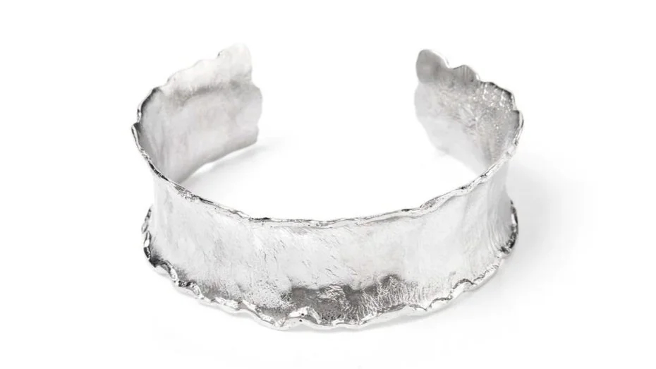 Ruffle Cuff Sterling Silver