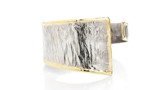 "It's a Wrap" Sterling Silver, 14k Gold