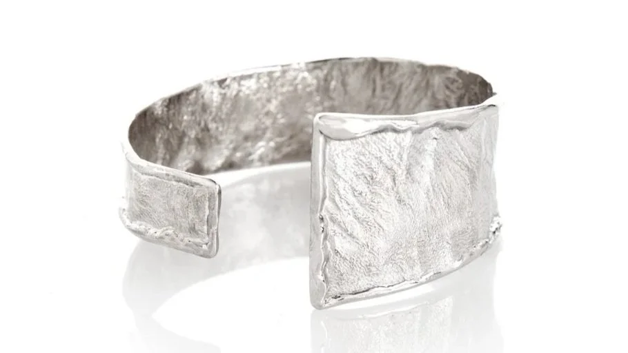 "It's a Wrap" Reticulated Sterling Silver