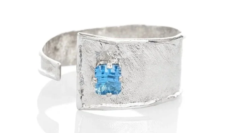 "It's a Wrap" Sterling Silver, Blue Topaz