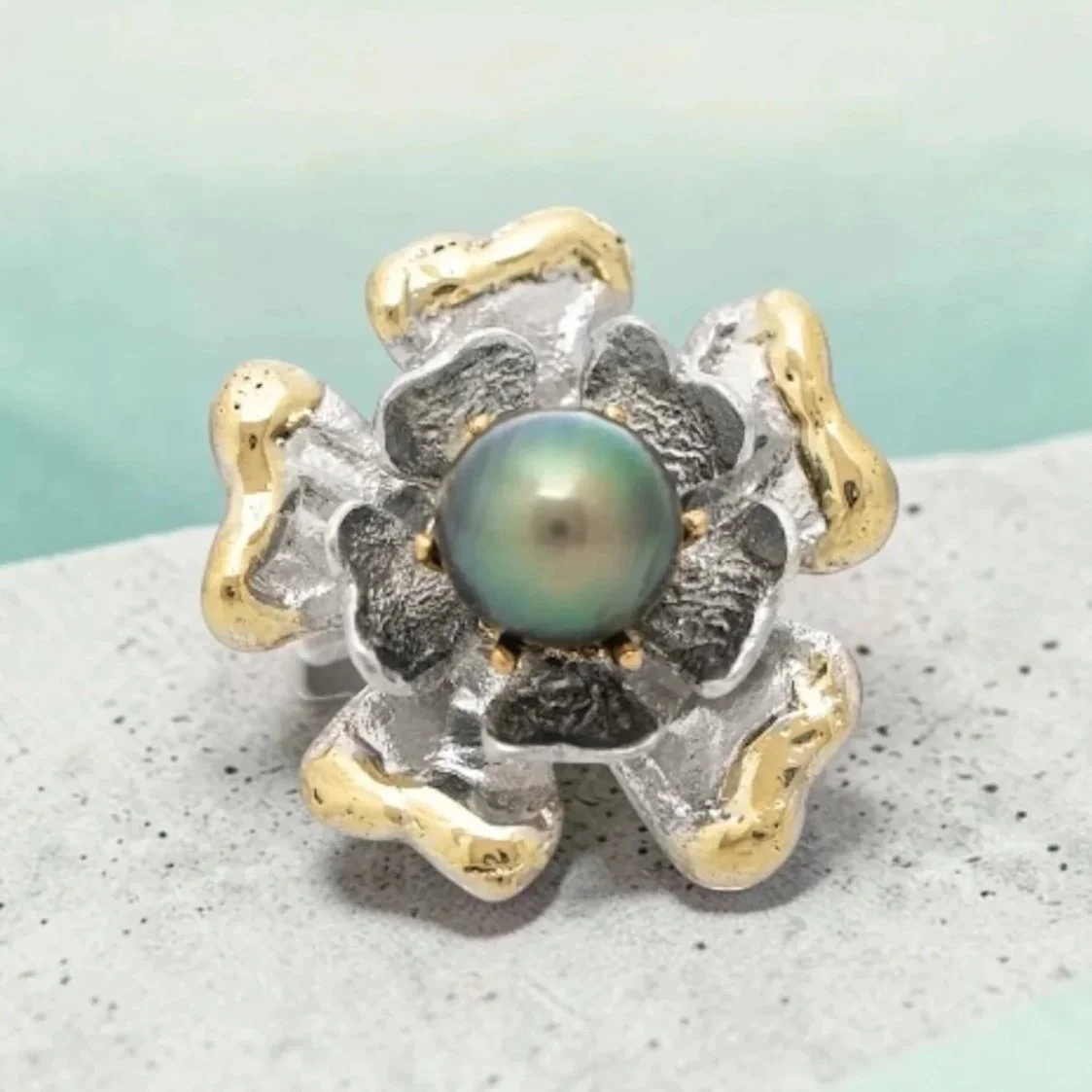 Summer in Tahiti Sterling Silver, Tahitian Pearl