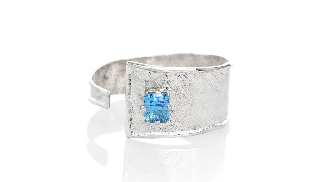 "It's a Wrap" Sterling Silver, Blue Topaz