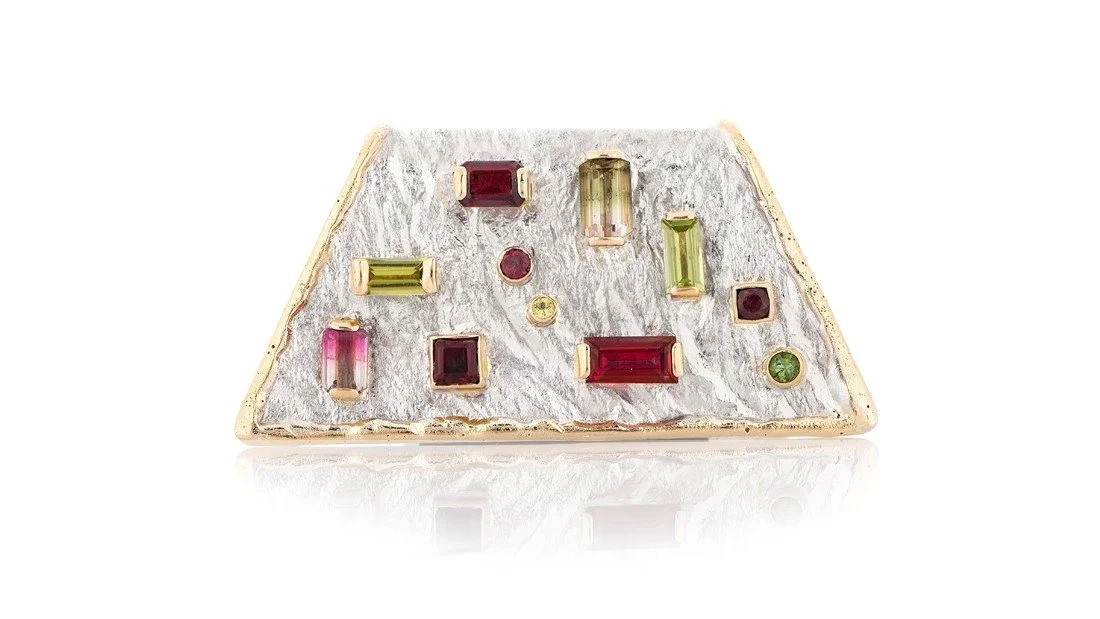 My Melon-choly Baby Sterling Silver, 14k Gold, Tourmaline (Pink, Green, Watermelon), Peridot
