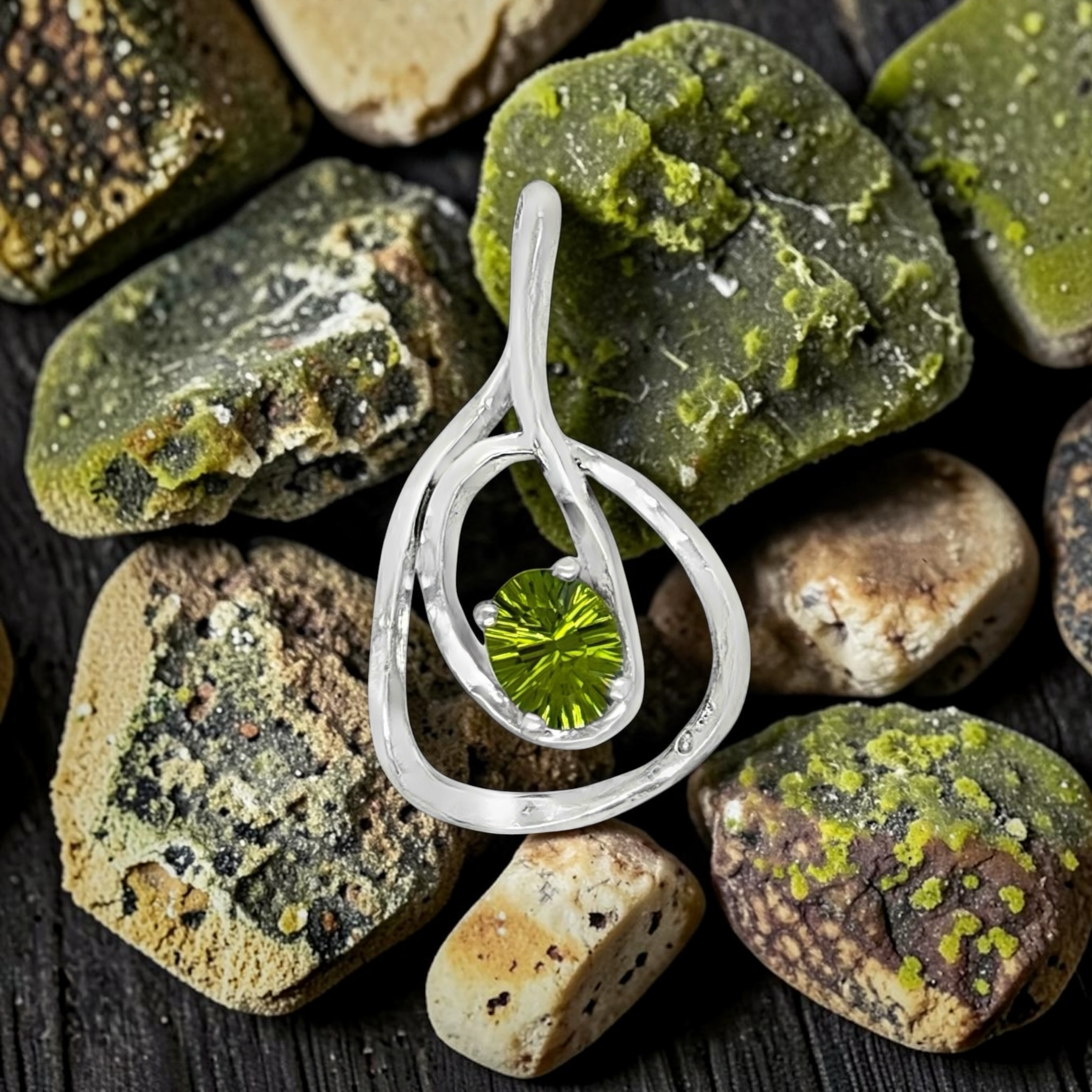 Tranquility Sterling Siver, Peridot
