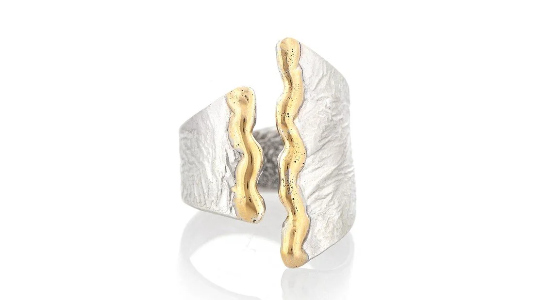 Manya's Ring Sterling Silver, 14k Gold