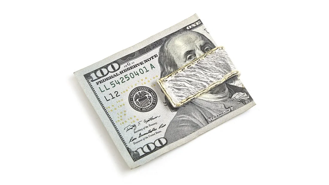 Money Clip Sterling Silver, 14k Gold