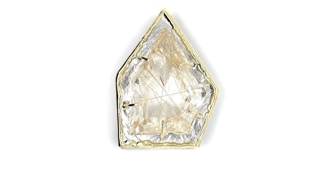 Rutilated Quartz Slide