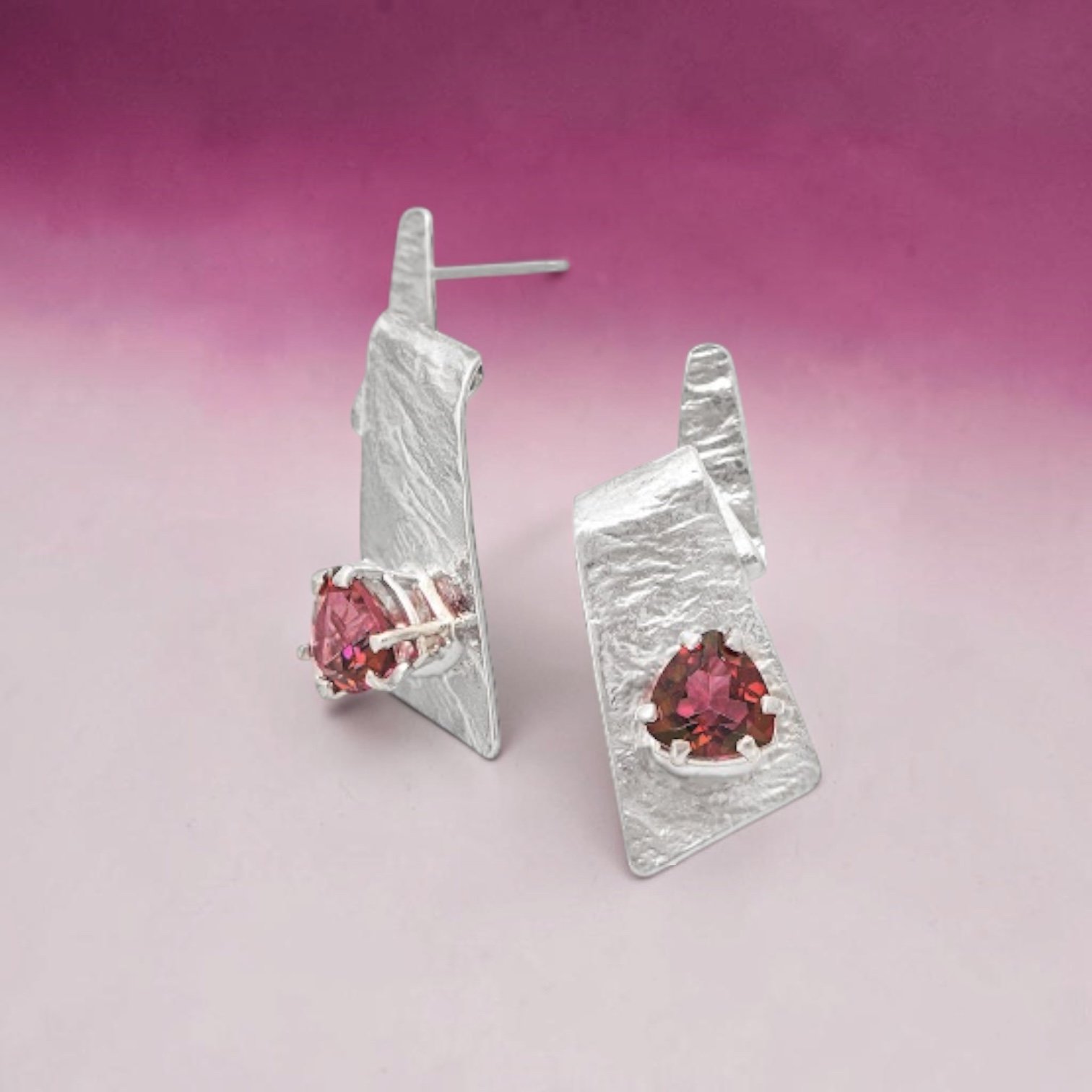 Pink Passion Sterling Silver, Peony Topaz