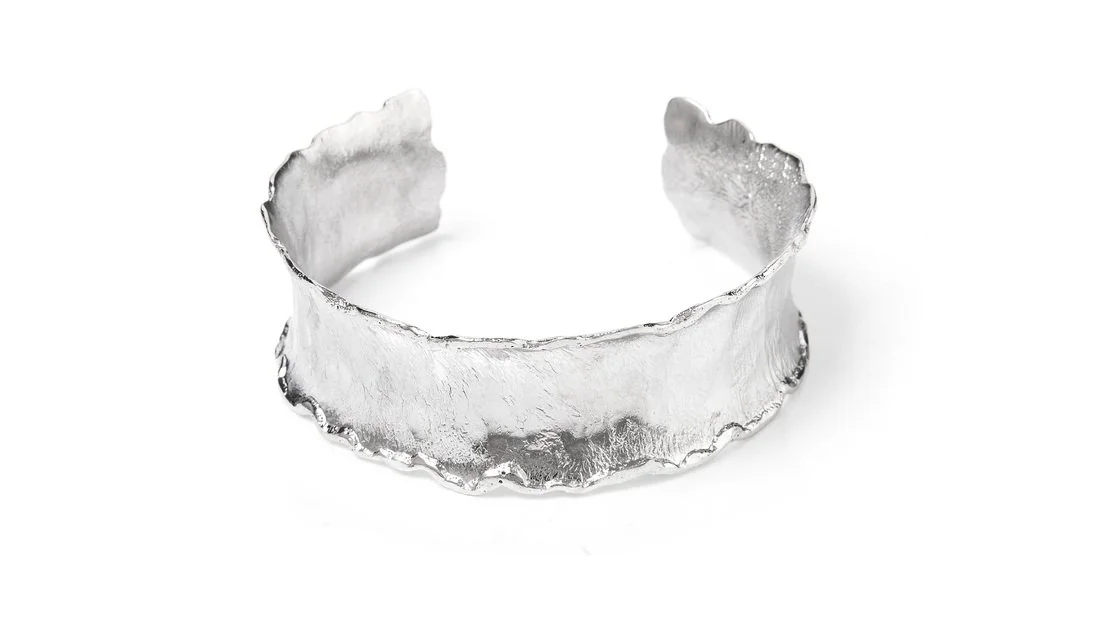 Ruffle Cuff Sterling Silver