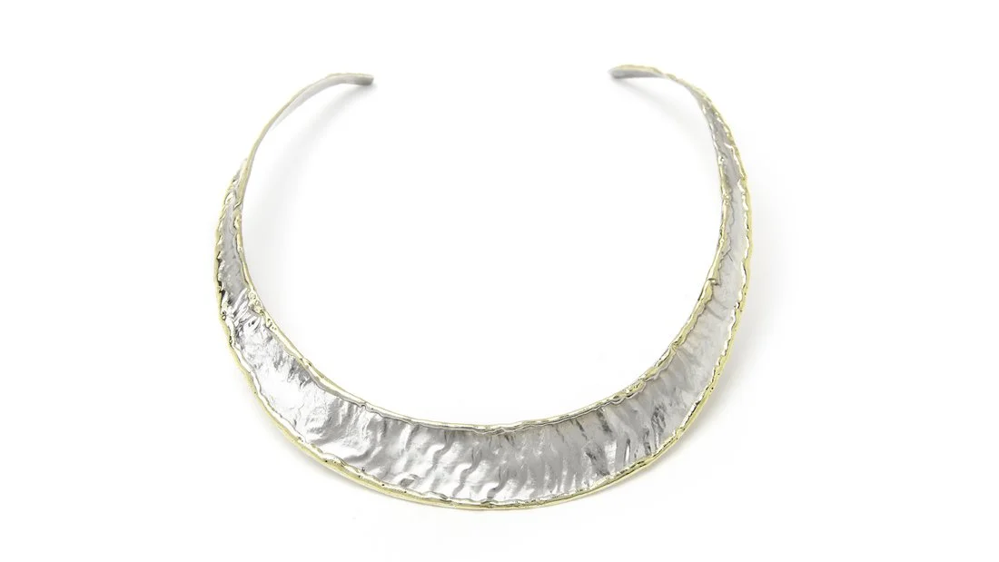 Cleopatra Collar Sterling Siver, 14k Gold